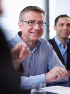 businessman at a meeting